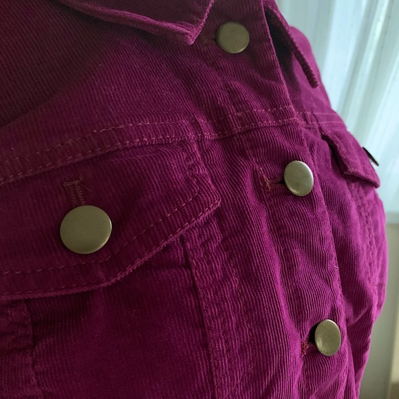 CASLON Deep Ruby Corduroy Blazer - Picture 3 of 6